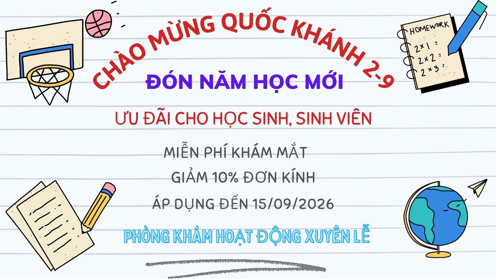 ƯU ĐÃI MỪNG QUỐC KHÁNH – ĐÓN NĂM HỌC MỚI